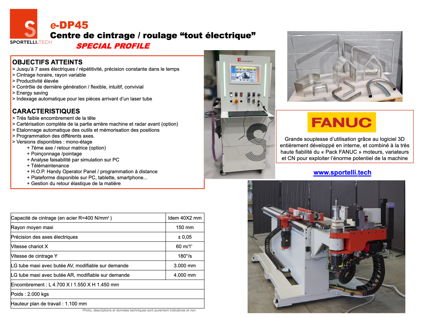 Scheda tecnica e-DP45