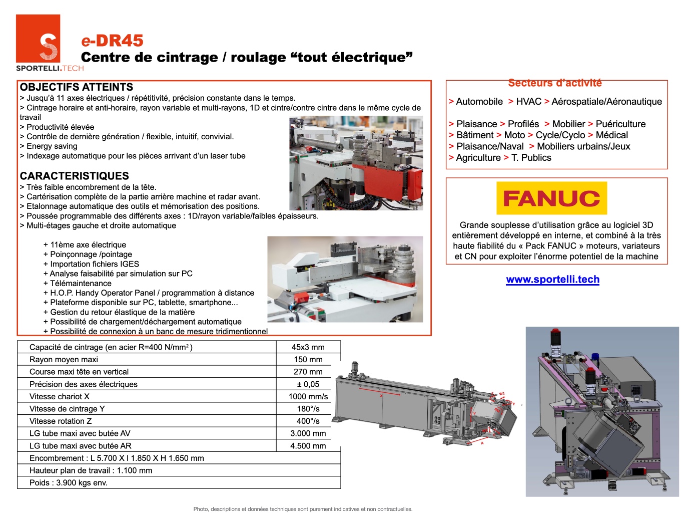 Scheda tecnica e-DR45
