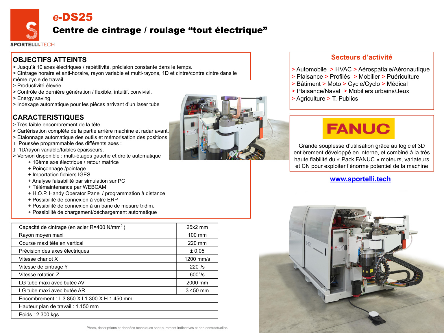 Scheda tecnica e-DS25