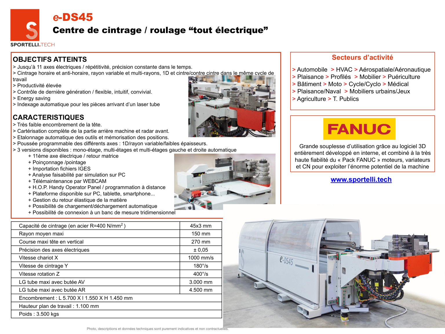 Scheda tecnica e-DS45