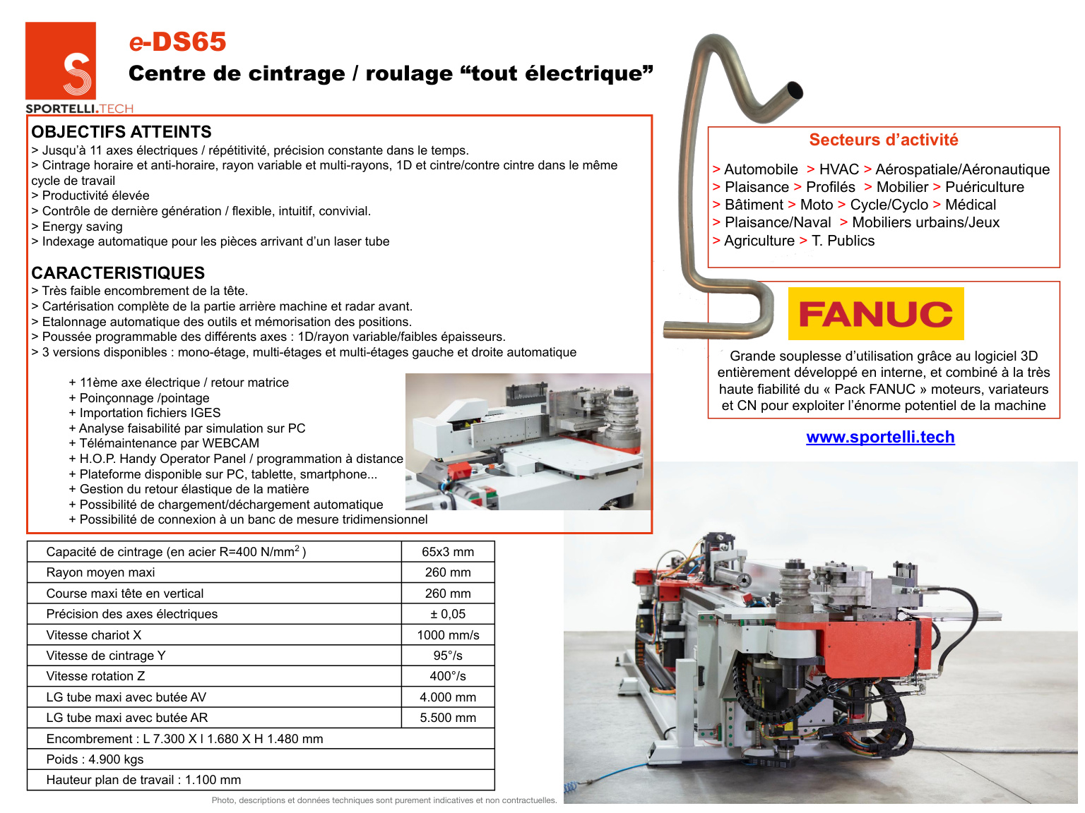 Scheda tecnica e-DS65